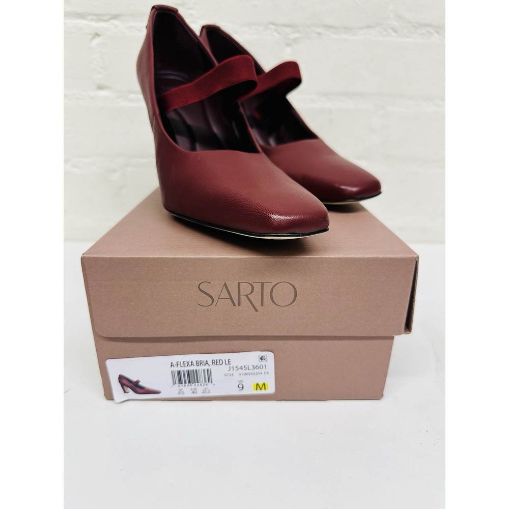 Franco‎ Sarto Womens Flexa Bria Square Toe Pump Block Heel Size 9M NWB - Picture 9 of 9